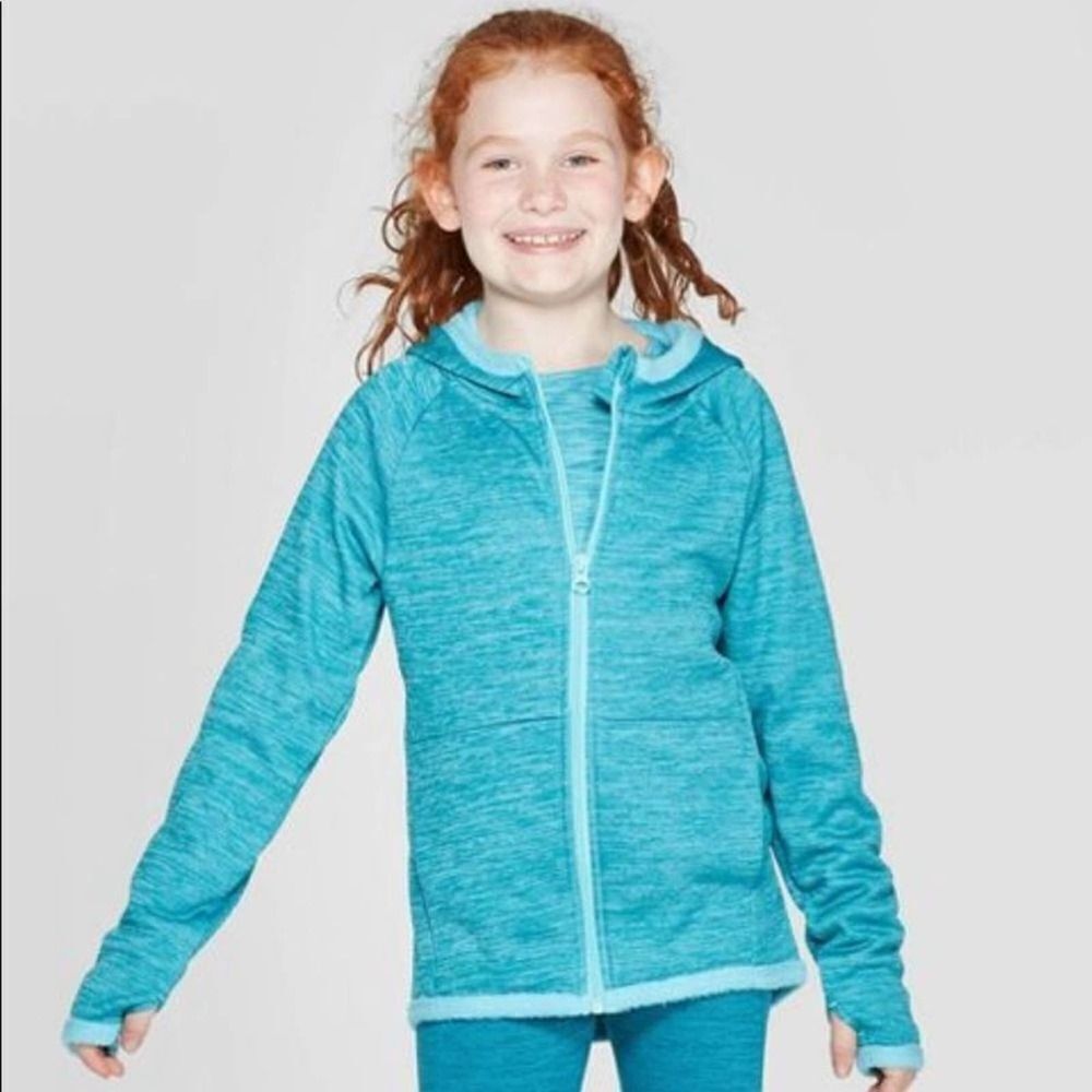 C9 Champion Turquoise Cozy Fleece Full Zip Hoodie